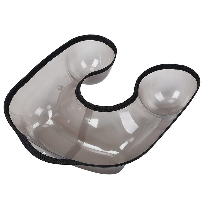 GOTOTOP Salon Hairdressing Neck Tray PVC Hair Coloring Shoulder Support Cover Hair Cutting Shoulder Catcher Neck Tray for Perming Black 12.2x12.6inch