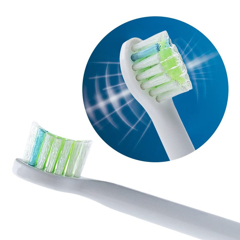 Replacement Compact Brush Heads, Compatible with Philips Sonicare Diamond Clean Toothbrush - 4 Pack