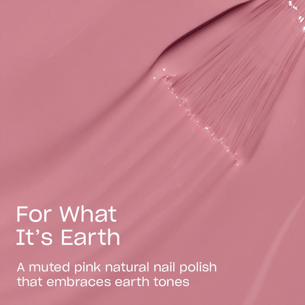OPI Nature Strong For What It’s Earth | Sheer Soft Pink Crème Natural Origin Nail Polish | Plant Based, Vegan, Cruelty Free