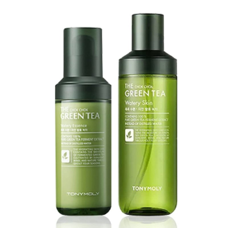 TONYMOLY The Chok Chok Green Tea Watery Skin Toner for Face, Green Tea Korean Toner, Hydrating & Moisturizing, Korean Skin Care