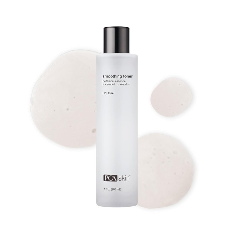 PCA Skin Smoothing Facial Toner - Alcohol-Free Treatment with Aloe Vera & Lactic Acid | Reduces Pores & Acne (7 fl oz)