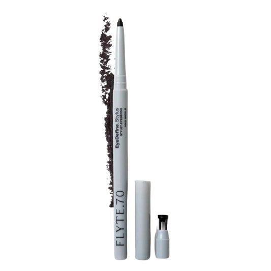 FLYTE.70 Eyeliner Definer Long Lasting Precision Ultra Fine Tip Waterproof Eye Pencil for Water Line With Built-in Sharpener for Cat Eye Winged Smokey Eyes Contour Smudge Proof & No Drag (Mad World)