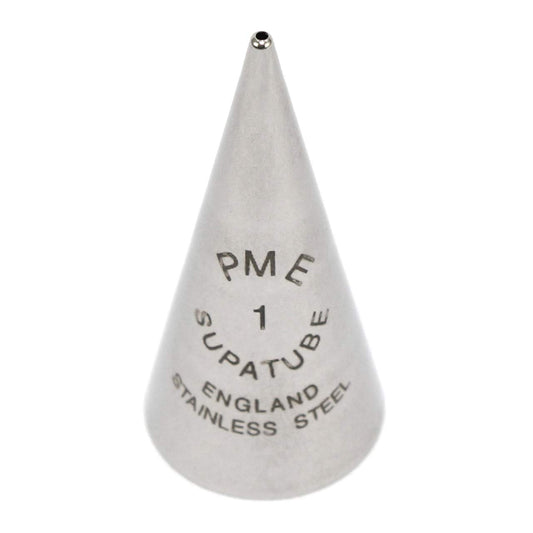 PME Seamless Stainless Steel Supatube Decorating Tip, Writer #1