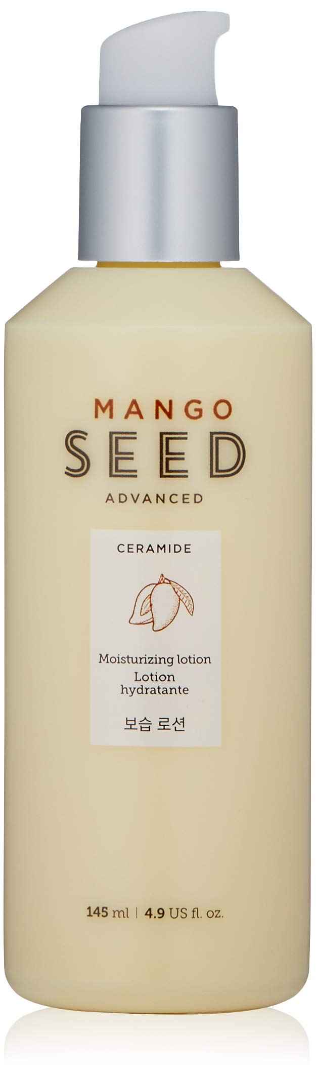 THE FACE SHOP Mango Seed Moisturizing Lotion | Ultra-Moisturizing Lotion for Healthy Radiance to Dry & Flaky Skin | Intense Hydrating & Nourishing Skincare, 4.9 Fl Oz (Pack of 1)