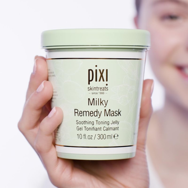 Pixi Milky Remedy Mask - Soothing Jelly Mask with Coconut, Oat & Chamomile | 10 fl oz/300 ml