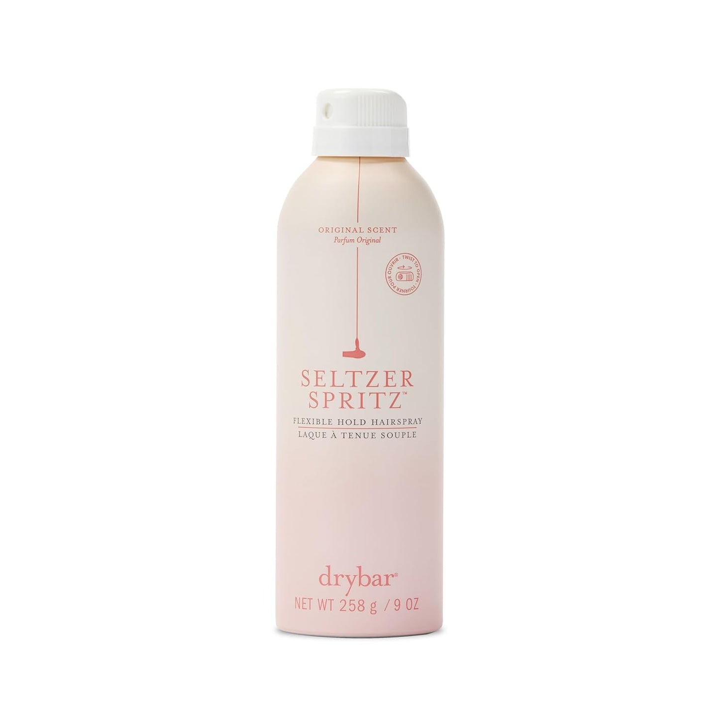 Drybar Seltzer Spritz Flexible Hold Hairspray - 8-Hour Hold, Touchable Finish, Ultrafine Mist, Vegan & Cruelty-Free