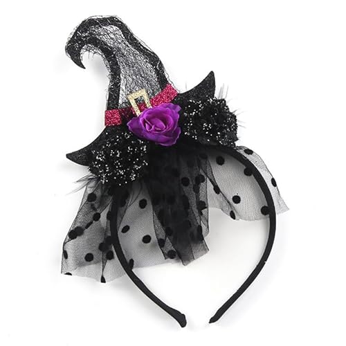 Foyte Halloween Headband Funny Pumpkin Headpiece Fluff Orange Hair Accessories for Halloween Cosplay Costumes