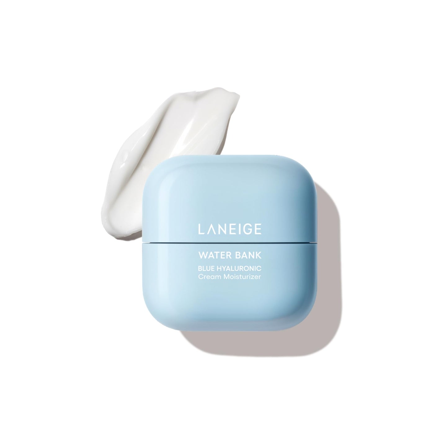 LANEIGE Water Bank Blue Hyaluronic Acid Cream Daily Face Moisturizer: Hydrating Korean Lightweight Face Cream with Ceramides & Squalane for Lasting Deep Hydration & Skin Barrier Support, Mini