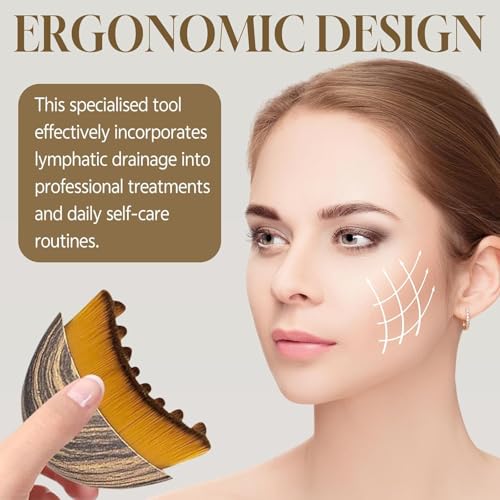 New Lymphatic Contour Face Brush, Lymphatic Drainage Massager for Face,Ergonomically Designed to Fit The Skin Precisely and Relieve Fatigue