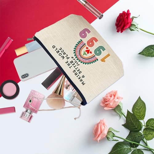 26th Birthday Gifts for Her Makeup Bags, 26th Birthday Decorations for Women, 1999 Anniversary 26 Year Old Gift Ideas for Wife, Sister, Best Friend Female, Mothers Day, Christmas Cosmetic Travel Bag