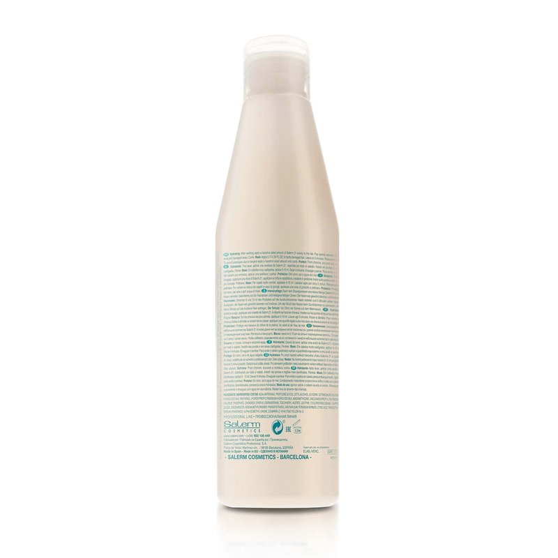 Salerm Instant Hair Conditioner 21 | Silk Protein Leave-In or Rinse-Out | 250 ml (Pack of 2)