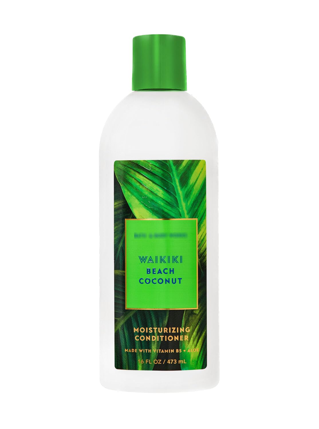 Bath and Body Waikiki Beach Coconut Shampoo and Waikiki Coconut Conditioner - Pair of 2 bottles, 16 oz ea - Cleansing, Hydrating Shampoo w/Detangling, Moisturizing Conditioner for Shower + Hair