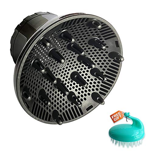 Hair Diffuser, Hair Dryer Diffuser Attachment for Curly and Natural Wavy Hair, Professional Blow Dryer Diffuser, Adjustable from 1.4 Inch to 2.6 Inch