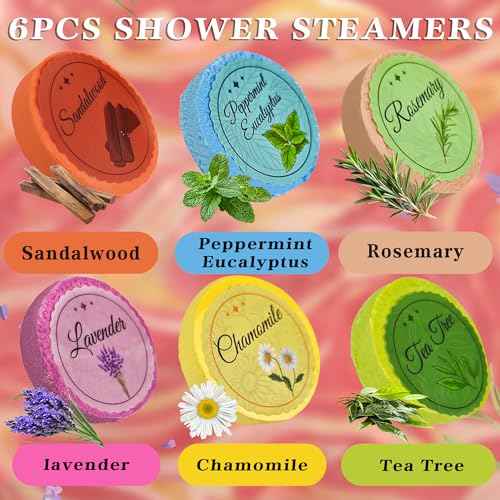 Stocking Stuffers for Women - Shower Steamers Aromatherapy | White Elephant Gifts for Adults - Christmas Gifts for Women Men Teens Wife - Birthday Gift for Mom Girls | Self Care Relaxation Essential