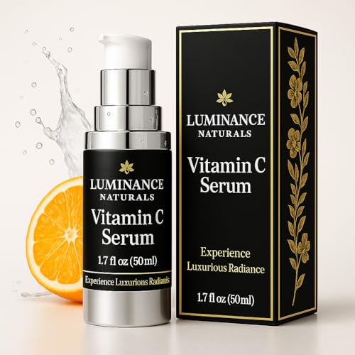 Vitamin C Serum for Mature Skin with Hyaluronic Acid, and Aloe Vera - Hydrating, Lifting, Face Wrinkle & Age Spot Reduction, Anti-Aging Skincare, (1.7 fl oz)