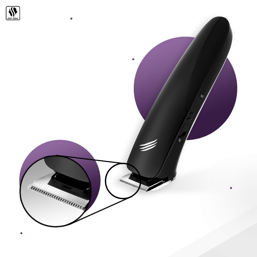 Skull Shaver Baby Beast Trimmer - Ultimate Cordless Hair & Beard Grooming Tool - Precision Steel Blades - USB Rechargeable - 4 Combs - Travel-Friendly