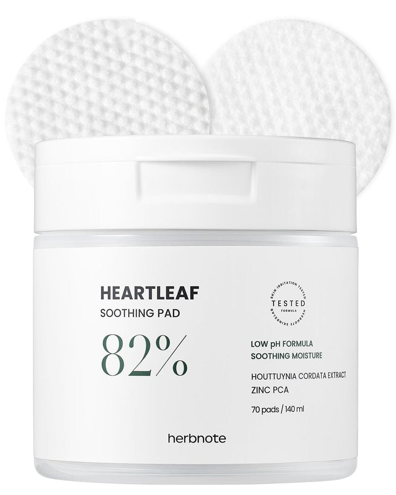 Heartleaf Soothing Moisture Pad - 80% Low-Temperature Extracted Heartleaf & Niacinamide for Acne Control | 70 Pads