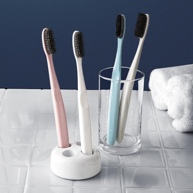 WANGTA Mini Black – Charcoal Large Toothbrush – 1.4 inch (3.5 cm) Head | 3,200 Bristles for Firm Cleaning & Bacterial Suppression | Made in Korea Oral Care (10 Pack)