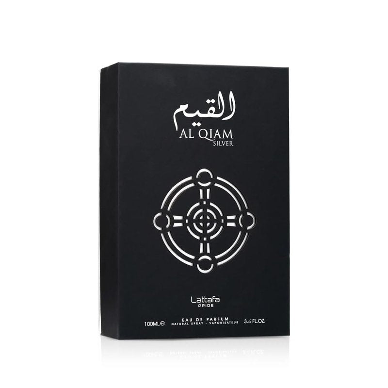 Lattafa Perfumes Al Qiam Silver for Unisex Eau de Parfum Spray, 3.4 Ounce
