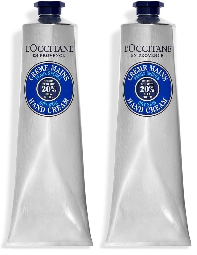 L'OCCITANE Fast-Absorbing 20% Shea Butter Hand Cream 5.20 fl oz,(Pack of 2)