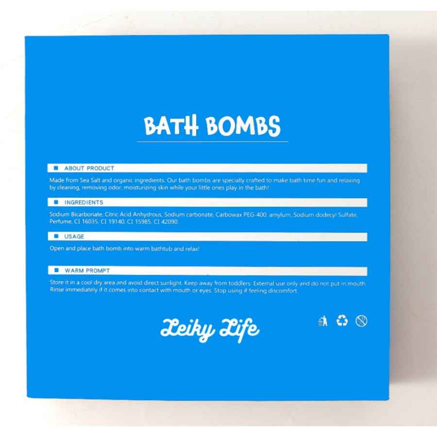 Leiky Life Princess Bath Bombs Luxury Fizzy Organic Natural Bath Bomb Gift Set Bubbling (Space), 1 Count (Pack of 9)