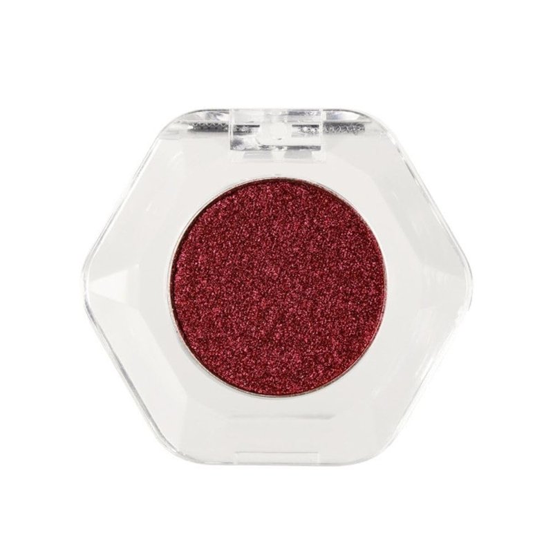 GKSHSU Chameleon Face Highlighter Palette, Multichrome Eyeshadow Shimmer Pigmented Powder, Holographic Sparkle Red Highlighter(Red)
