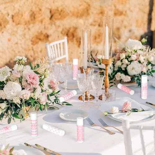 50 Pcs Pink Bow Baby Shower Favors Bulk Pink Bow Moisturizing Lip Care Coquette Bow Party Favors for Bachelorette Wedding Birthday Employee Christmas Halloween Baby Shower Party