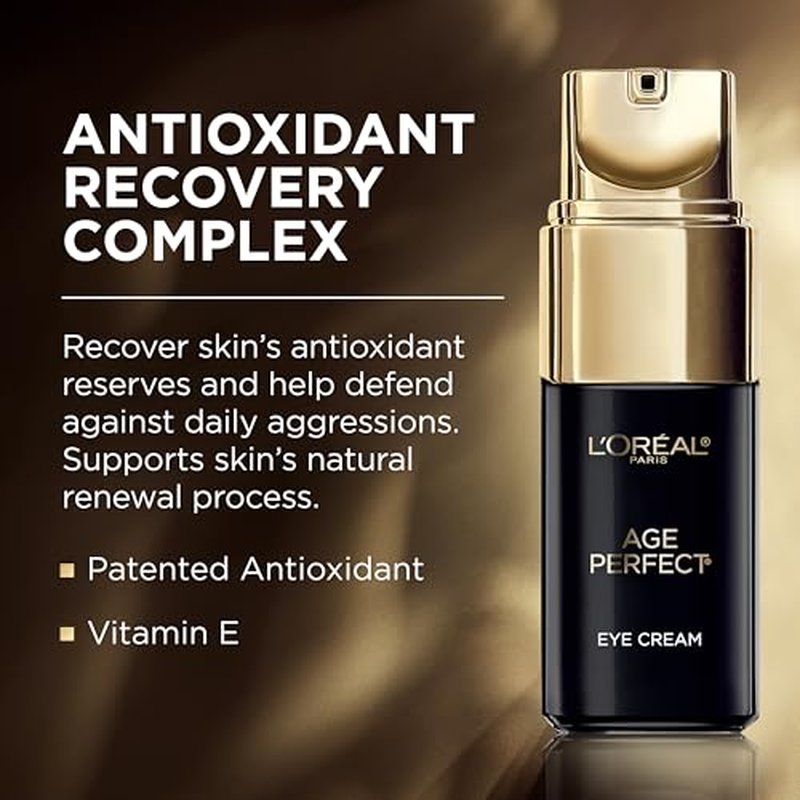 L'Oreal Paris Age Perfect Cell Renewal Anti-Aging Eye Cream, For Dark Circles & Puffiness 0.5 Fl oz