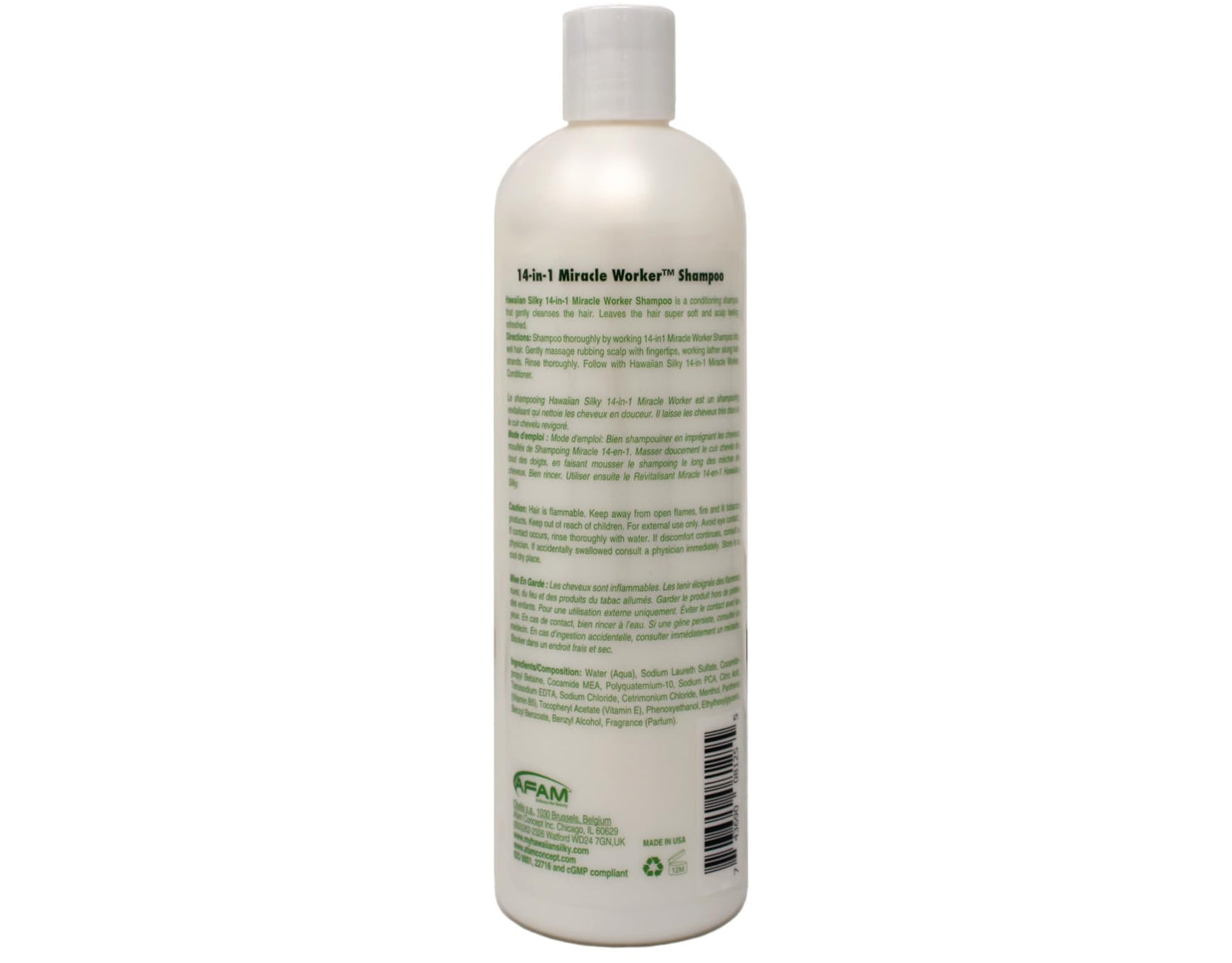 Hawaiian Silky Miracle Worker 14-in-1 Shampoo & Conditioner Bundle, Hydrating & Strengthening Hair Care Set, 16 fl oz Each