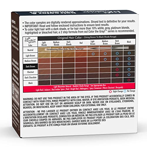 Light Mountain Henna Hair Color & Conditioner - Dark Brown Hair Dye for Men/Women, Organic Henna Leaf Powder and Botanicals, Chemical-Free, Semi-Permanent Hair Color, 4 Oz (Pack of 3)