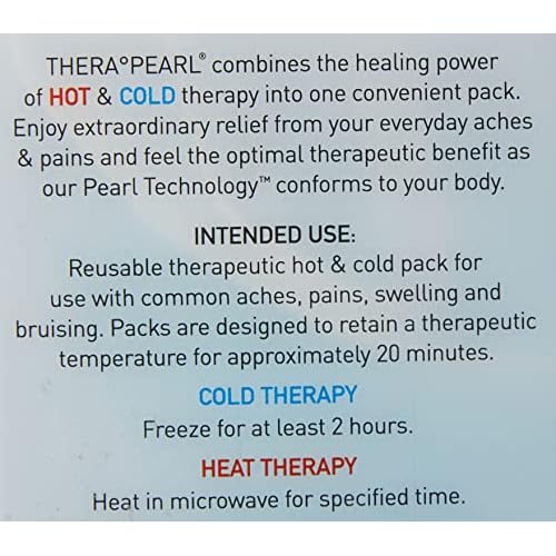 TheraPearl Eye Mask, Eye-ssential Mask with Flexible Gel Beads for Hot Cold Therapy
