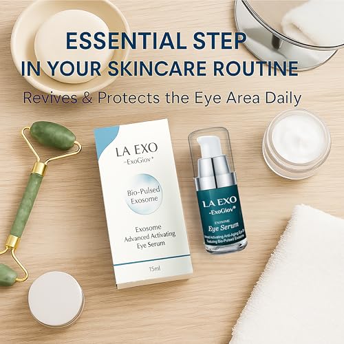 Exosome Eye Serum ? Advanced Anti-Aging Eye Treatment for Puffiness, Dark Circles & Fine Lines ? Brightening, Smoothing & Hydrating Undereye Skin Care for a Youthful Look ? 15ml