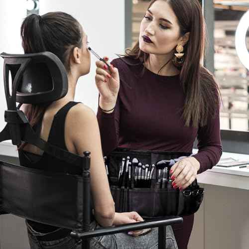 Make up Brushes set 29pcs MSQ Professional Cosmetics Brushes with Adjustable Belt Makeup Bag Foundation Powder Brush Eye Shadows Brushes Concealer Blending Brushes for Women/Girls/Artists/Holiday gift