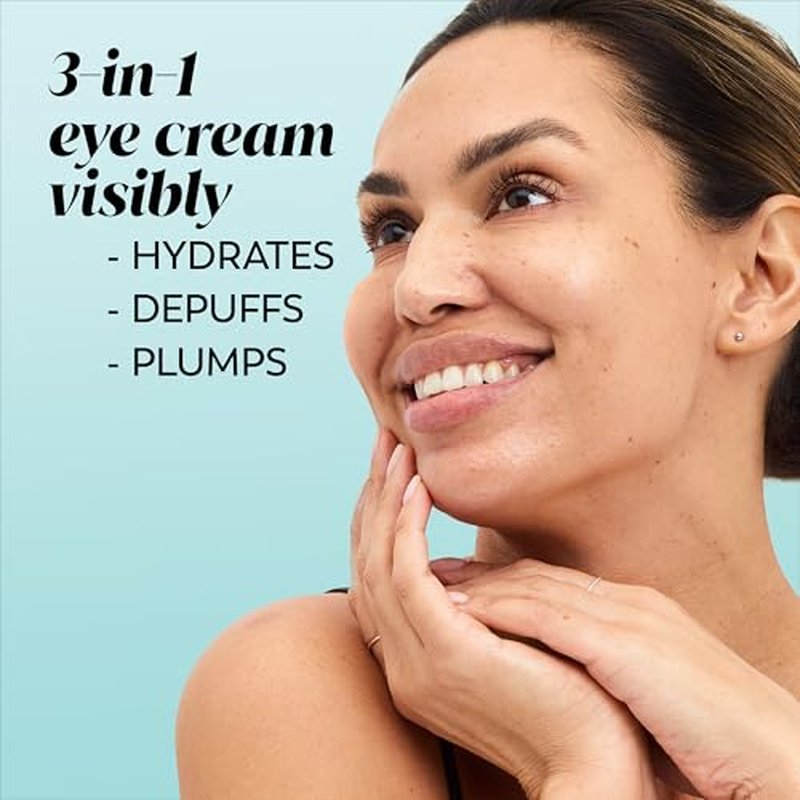 Olay Hyaluronic + Peptide 24 Gel Eye Cream, Fragrance-Free, 0.5oz (15 mL)