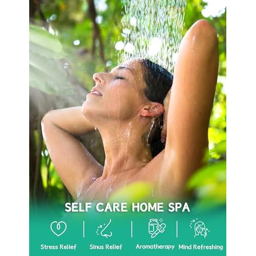 Shower Steamers Aromatherapy 15 Pack, Menthol & Eucalyptus Shower Bombs with Natural Essential Oils, Quick Relief Nasal Congestion, Relaxation & Self Care Gifts for Women & Men