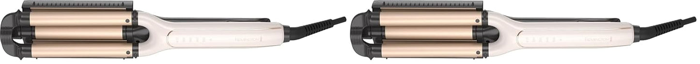 Remington 4-in-1 Adjustable Hair Waver - Pure Precision Technology for Versatile Styles | Cream, 1 Count