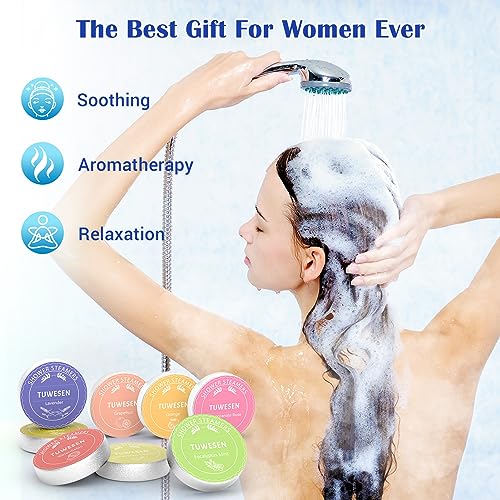 Shower Steamers Aromatherapy - Gifts for Women,Variety Pack of 16 Shower Bombs with Essential Oils - Relaxation and Self Care Gifts for mom.Enjoy Aromatherapy SPA at Home!