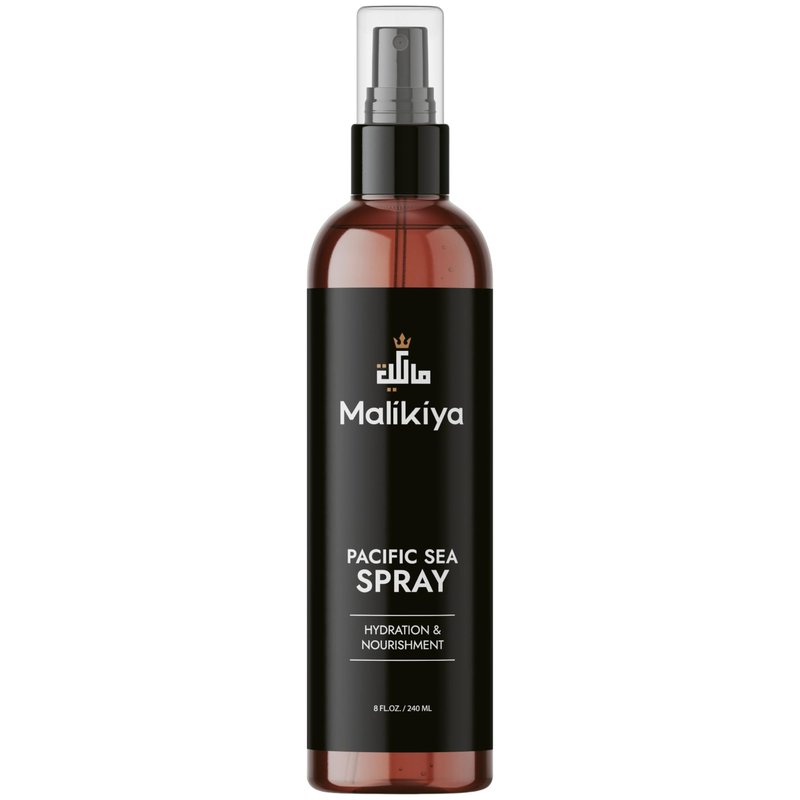 Malikiya Sea Salt Spray for Hair– Beach Waves, Fluffy Textured Hair | Natural, Non-Greasy, No Crunch, Firm Hold | Coconut Water & Sea Kelp | 8 oz