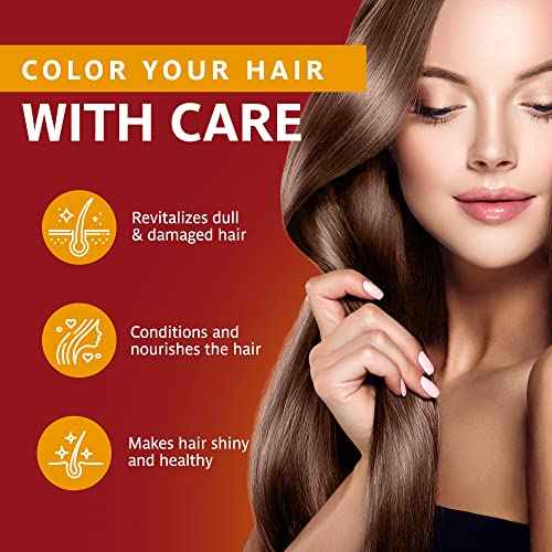Surya Brasil Light Brown Natural Henna Cream Hair Color Treatment for Gray Hair Coverage, Deep Conditioning Semi Permanent Hair Dye, 2.37 oz / 70 ml