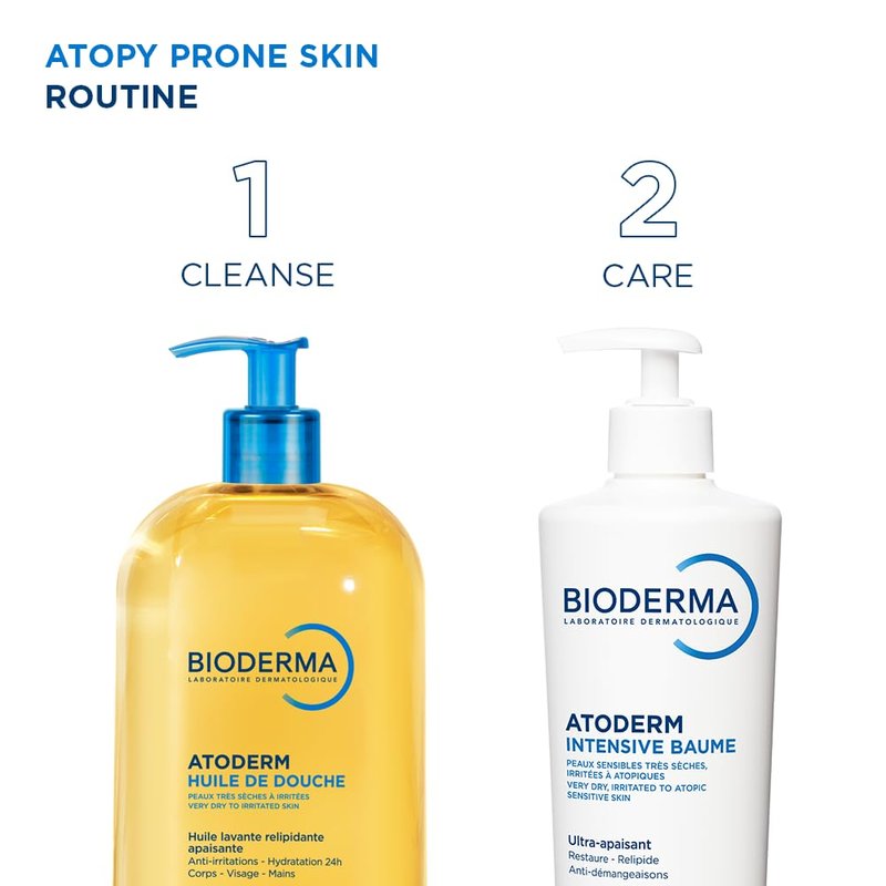 Bioderma Atoderm Intensive Balm - Hydrating Moisturizer for Dry, Atopic Skin | Fragrance-Free, Non-Greasy Formula