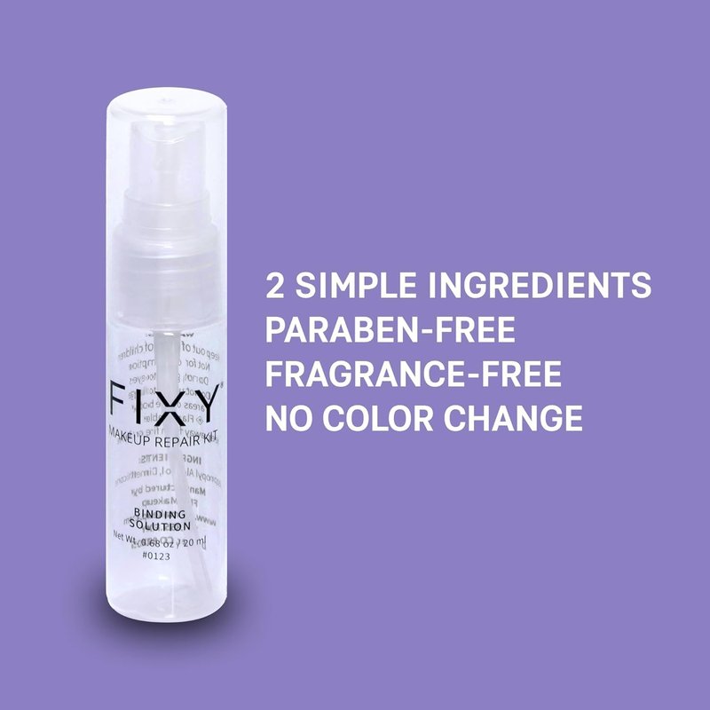 FIXY Makeup Repair Spray - 4oz Solution to Restore Pressed Powders, Eyeshadow, Blush, Bronzer & Highlighter | Vegan, Fragrance-Free, Paraben-Free | Ideal for Makeup Artists & Eco-Conscious Beauty