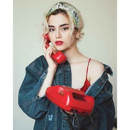 Boho Knotted Green Headband with Handmade Lace Embroidery Floral Headband for Girls Womens