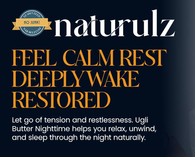 Ugli Butter Hemp Night Cream - Soothing Lavender & Chamomile | 4oz Relaxing Sleep Aid