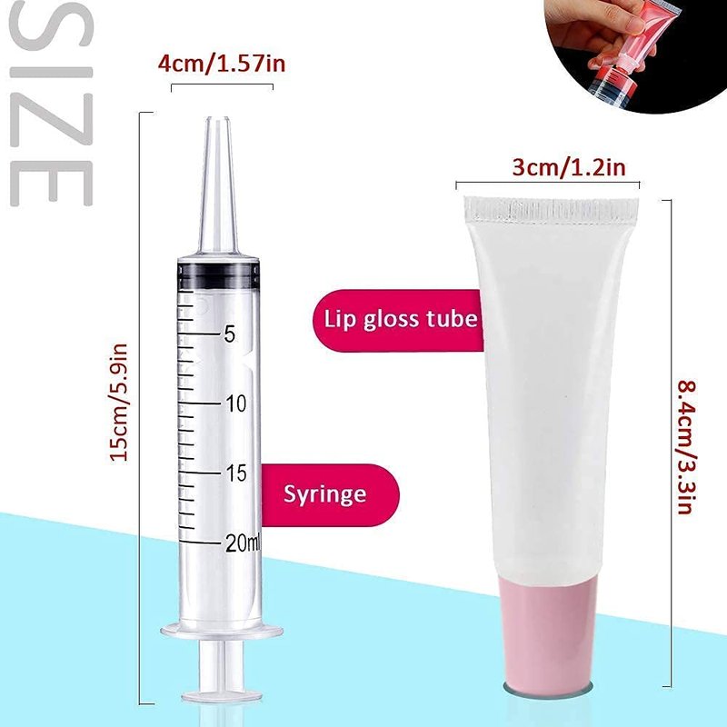 Lip Gloss Tubes - 100 Pack 10ml with 50 Pink & 50 White Caps | Perfect for DIY Beauty Projects