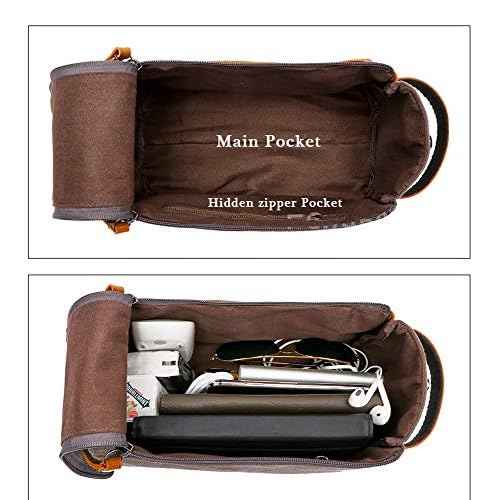 Toiletry Bag For Men And Women Personalized Shaving Kit Bag Crazy Horse Leather Dopp Kit For Men Travel Shaving Bag Mens Toiletry Bag Canvas Dopp Kit For Travel (ArmyGreen)