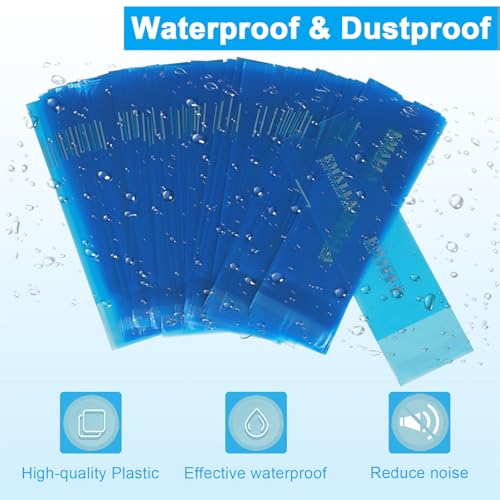 Emalla Large Tattoo Machine Covers, 200Pcs Sealable Tattoo Pen Sleeves Pink Machine Bags 2.5" x 7.1" Pen Covers Upgrader Material Disposable Pen Bags for Tattoo Supplies