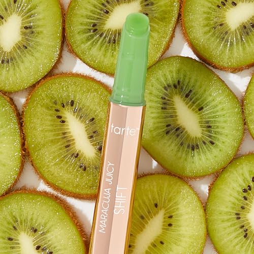 tarte maracuja juicy lip shift ? Hydrating & Volumizing Lip Plumper Gloss Balm, Hyaluronic Acid & Vitamin E, pH-Powered Plumping Lipgloss, High Shine Finish, Vegan & Cruelty Free