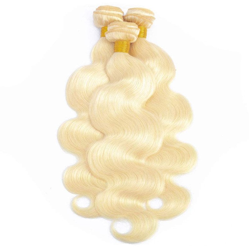 613 Body Wave Blonde Human Hair Bundles - 100% Unprocessed Brazilian Virgin Hair | 12 Inch, 12A Grade