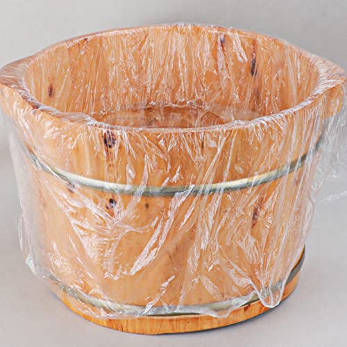 100 Pcs Disposable Foot Tub Liner Portable Bath Basin Bags,Plastic Foot Bath Basin Pedicure Liners,Thin Large Sanitary and Odorless Plastic Liners bags for Foot Soak Bath Pedicure Spa Hotel Home Use