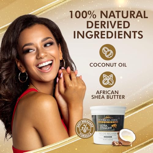 Dominican Magic Ultra Straight No Lye Hair Relaxer ? Gentle Formula for Smooth, Frizz-Free, and Straight Hair ? 7.4oz, Normal Strength, Professional Grade Relaxer